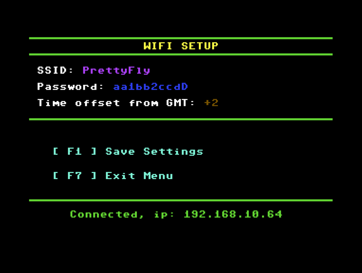 Wifi setup
